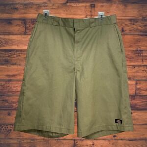 5 for $25🔥Dickies Mens Loose Fit Work Shorts Khaki‎ Size 38 Utility Pockets
